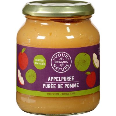 Appelpuree ongezoet van Your Organic Nature, 6 x 360 g